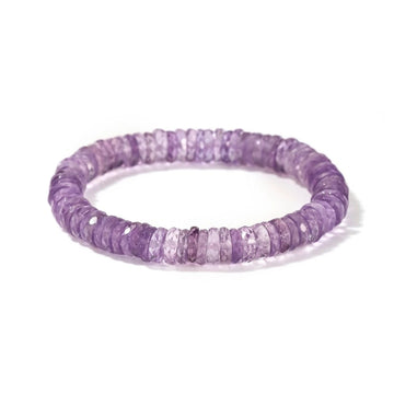 Lavender Amethyst Heishi Bracelet