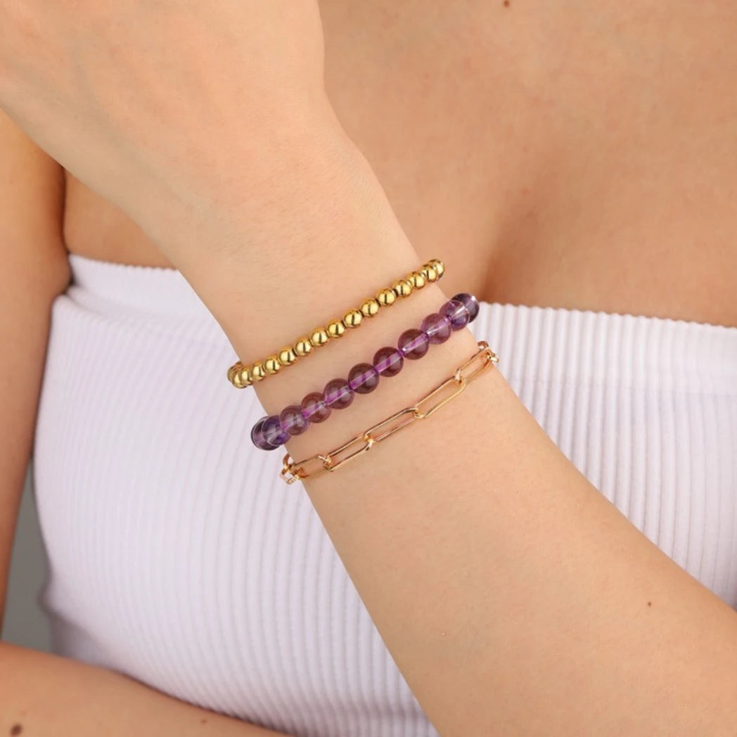 AAAA+ Genuine Brazilian Amethyst Bracelet - view 3