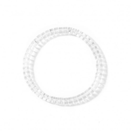 5mm*8mm AAA+ Genuine Natural Clear Quartz Rondelle Stretcth Bracelet
