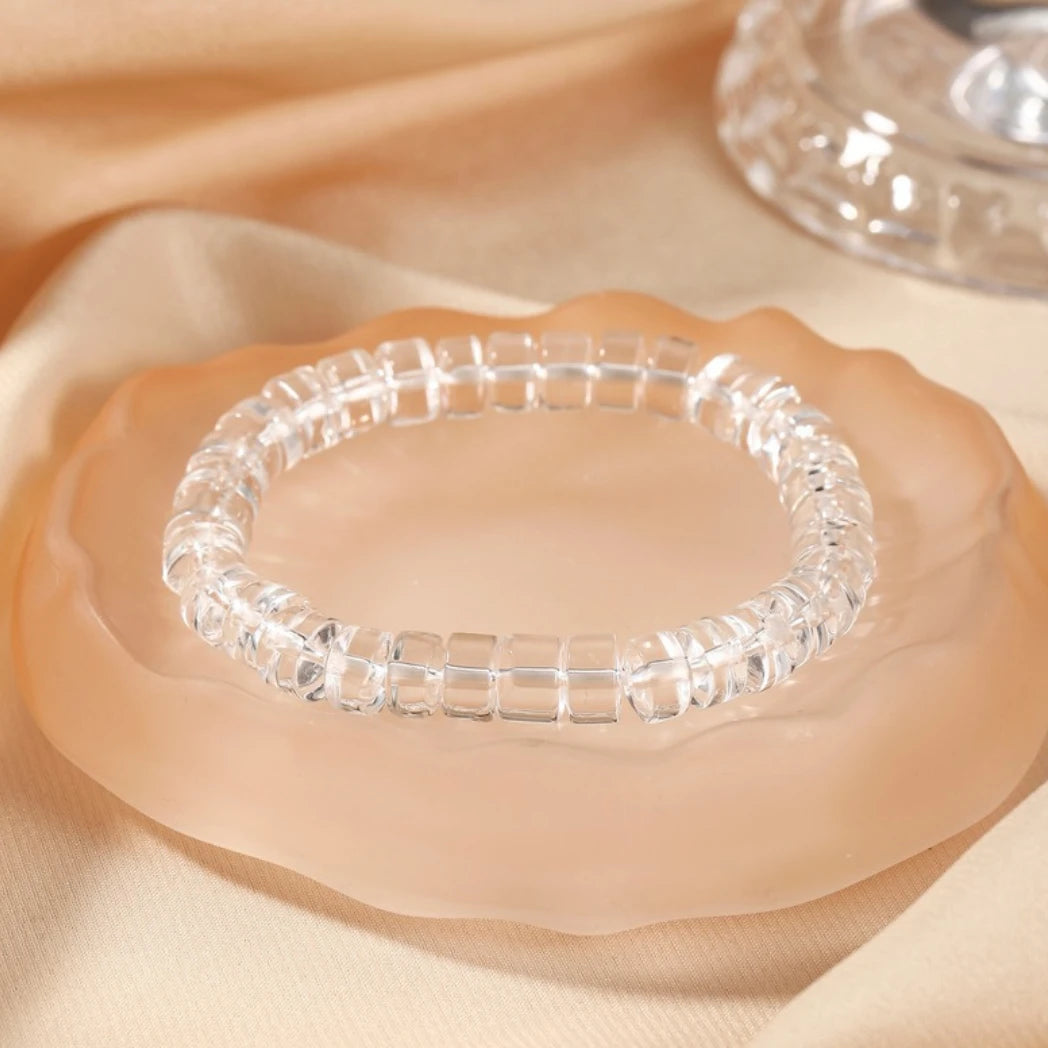 AAA+ Genuine Clear Quartz Bracelet - view 2