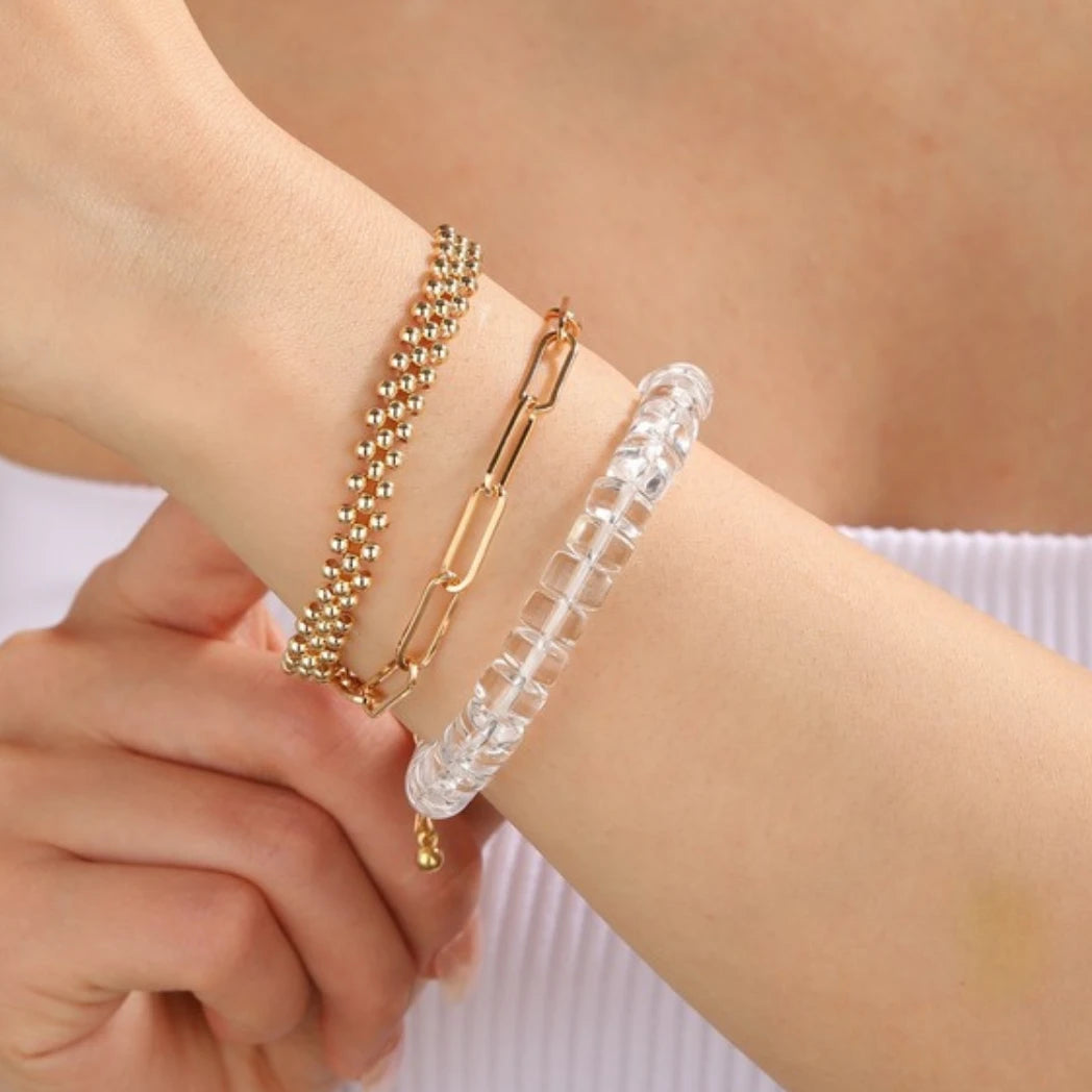 AAA+ Genuine Clear Quartz Bracelet - view 4