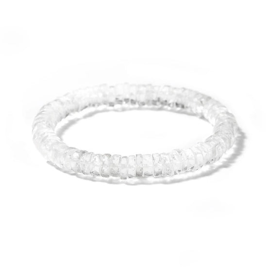 Clear Quartz Heishi Bracelet