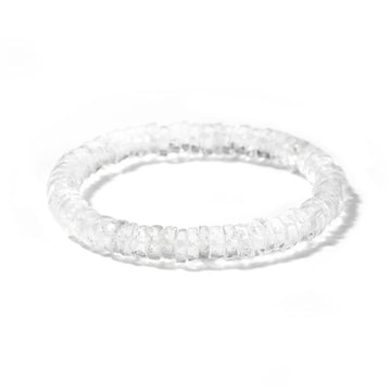 Clear Quartz Heishi Bracelet