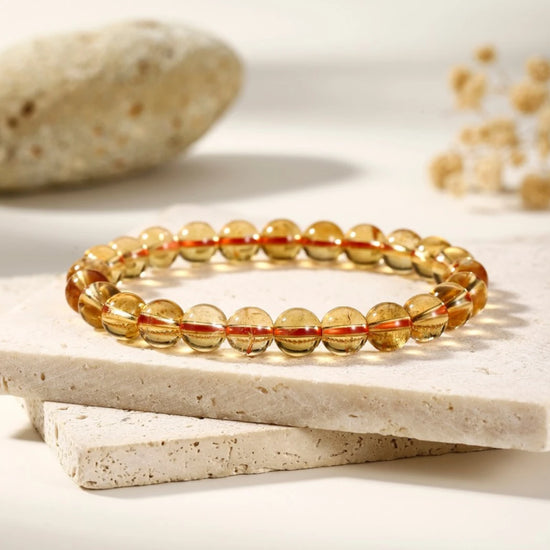 AAAA Unheated Untreated Citrine Bracelet - view 2