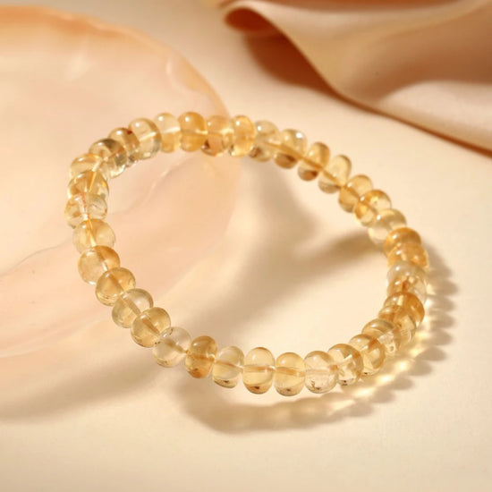AAA+ Unheated Untreated Citrine Rondelle Bracelet