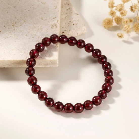 AAAA Genuine Rhodolite Garnet Gemstone Bracelet - view 3