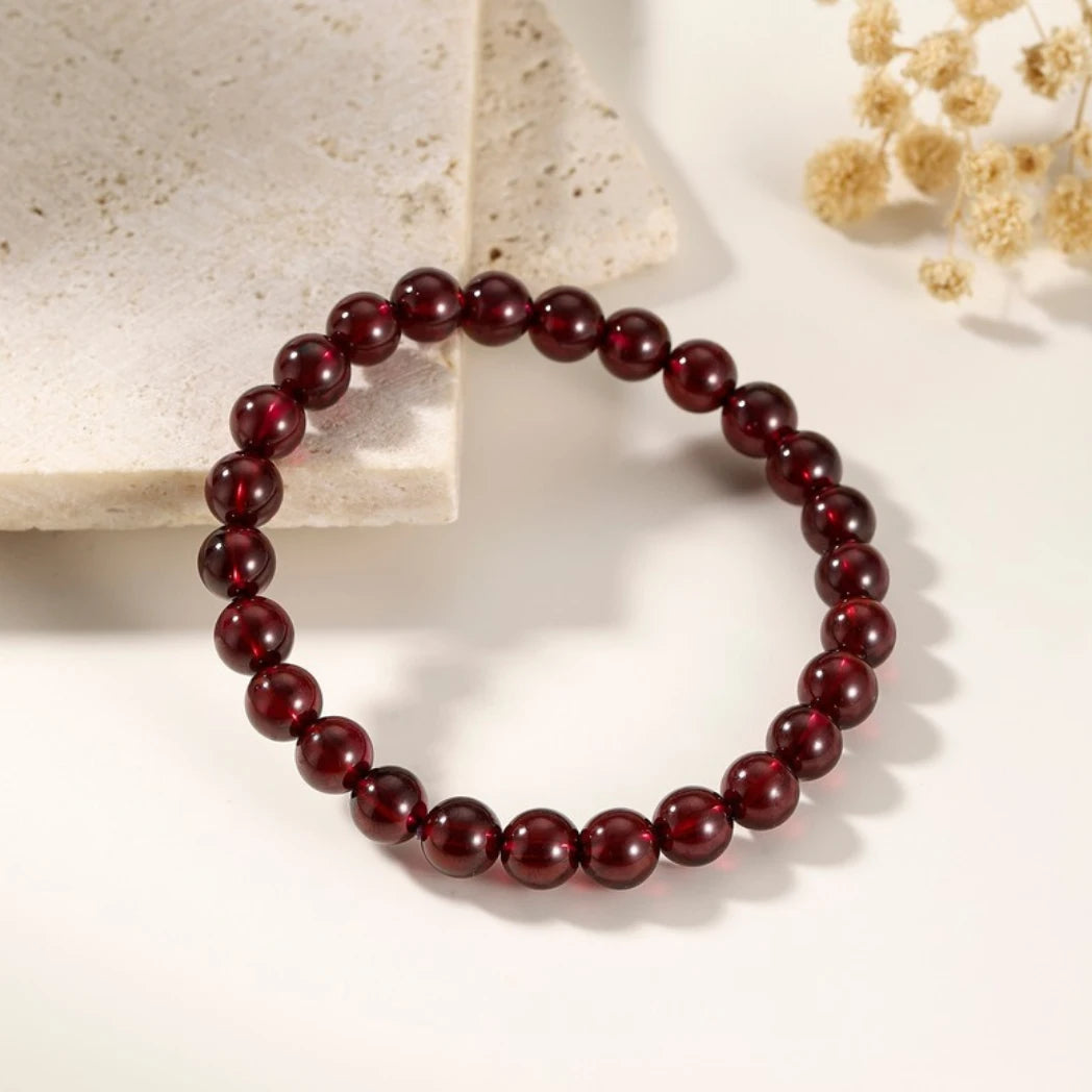 AAAA Genuine Rhodolite Garnet Gemstone Bracelet - view 3