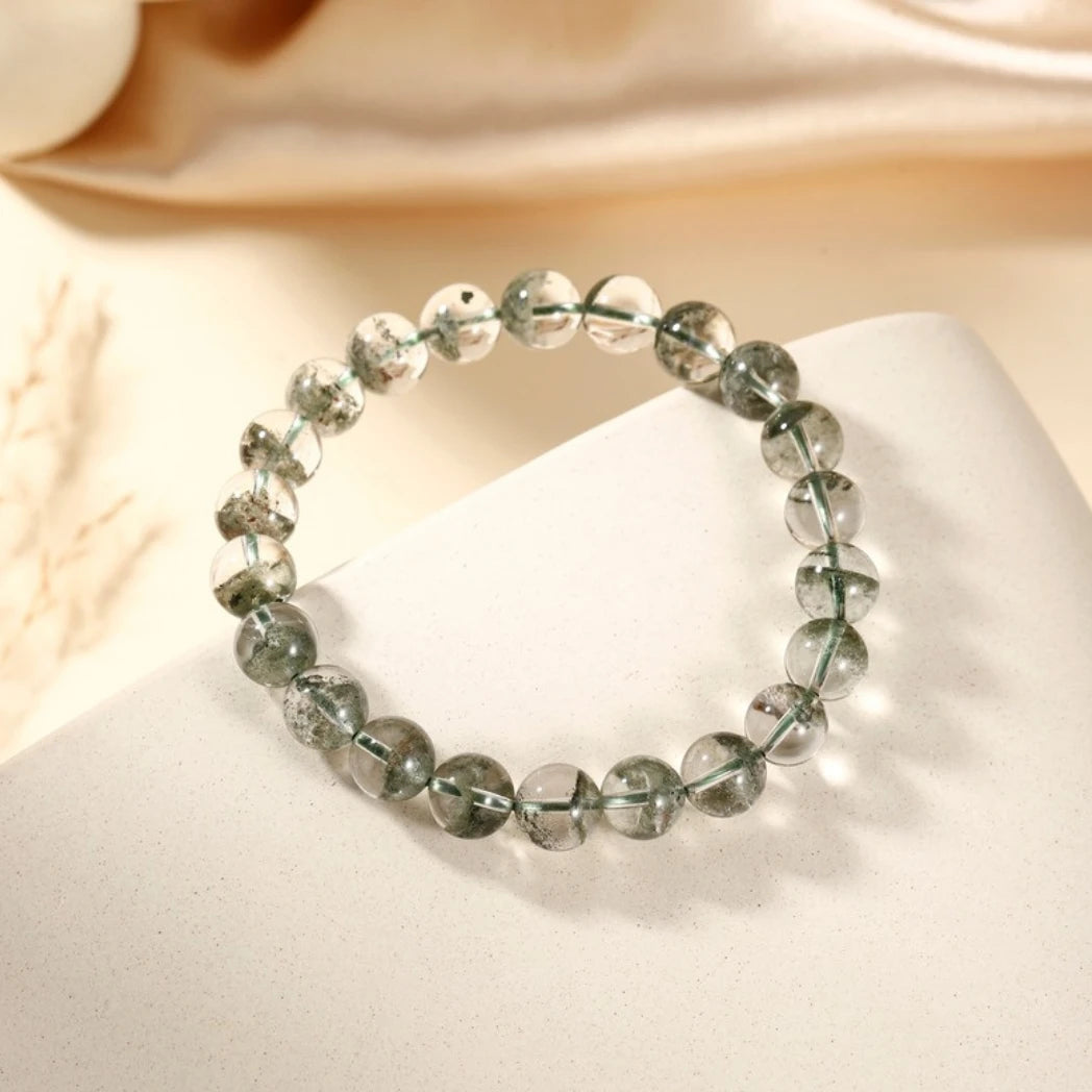 AAA Genuine Green Phantom Quartz Bracelet - view 2