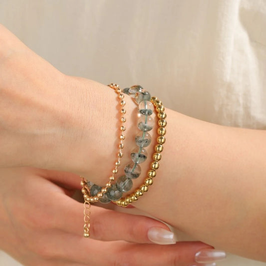 AAA Genuine Green Phantom Quartz Bracelet - view 5