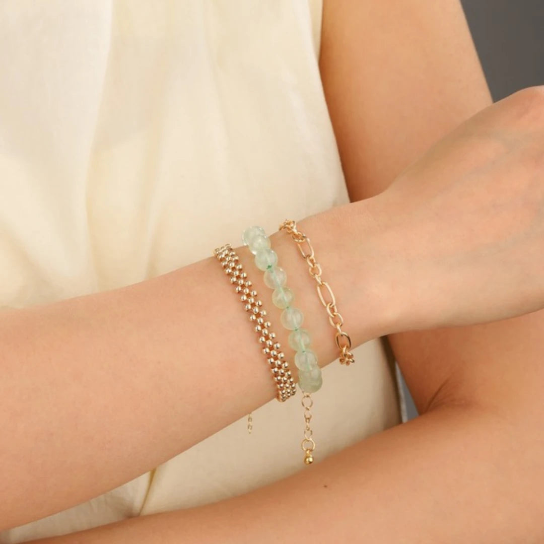 AAA+ Genuine Prehnite Bracelet - view 3