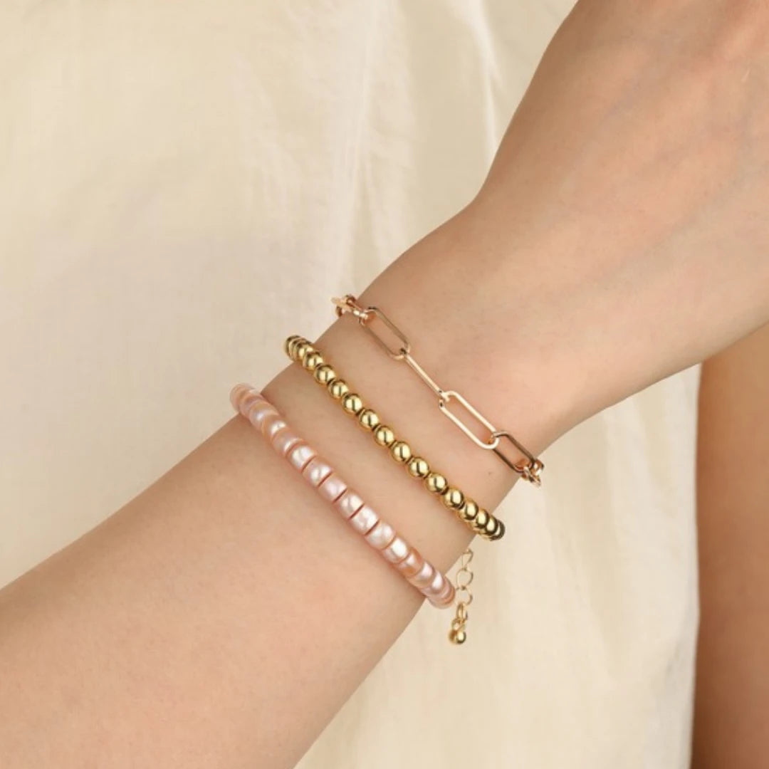 6mm Pearl Beaded Bracelet - view 3