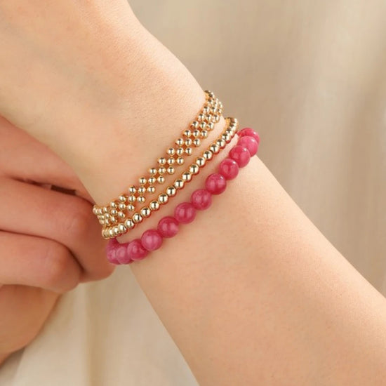 AAA+ Genuine Rhodonite Bracelet - view 3