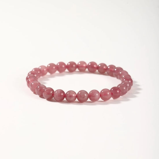 AAA+ Genuine Madagascar Rose Quartz Bracelet - view 2