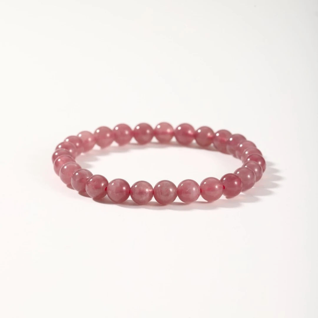 AAA+ Genuine Madagascar Rose Quartz Bracelet - view 2