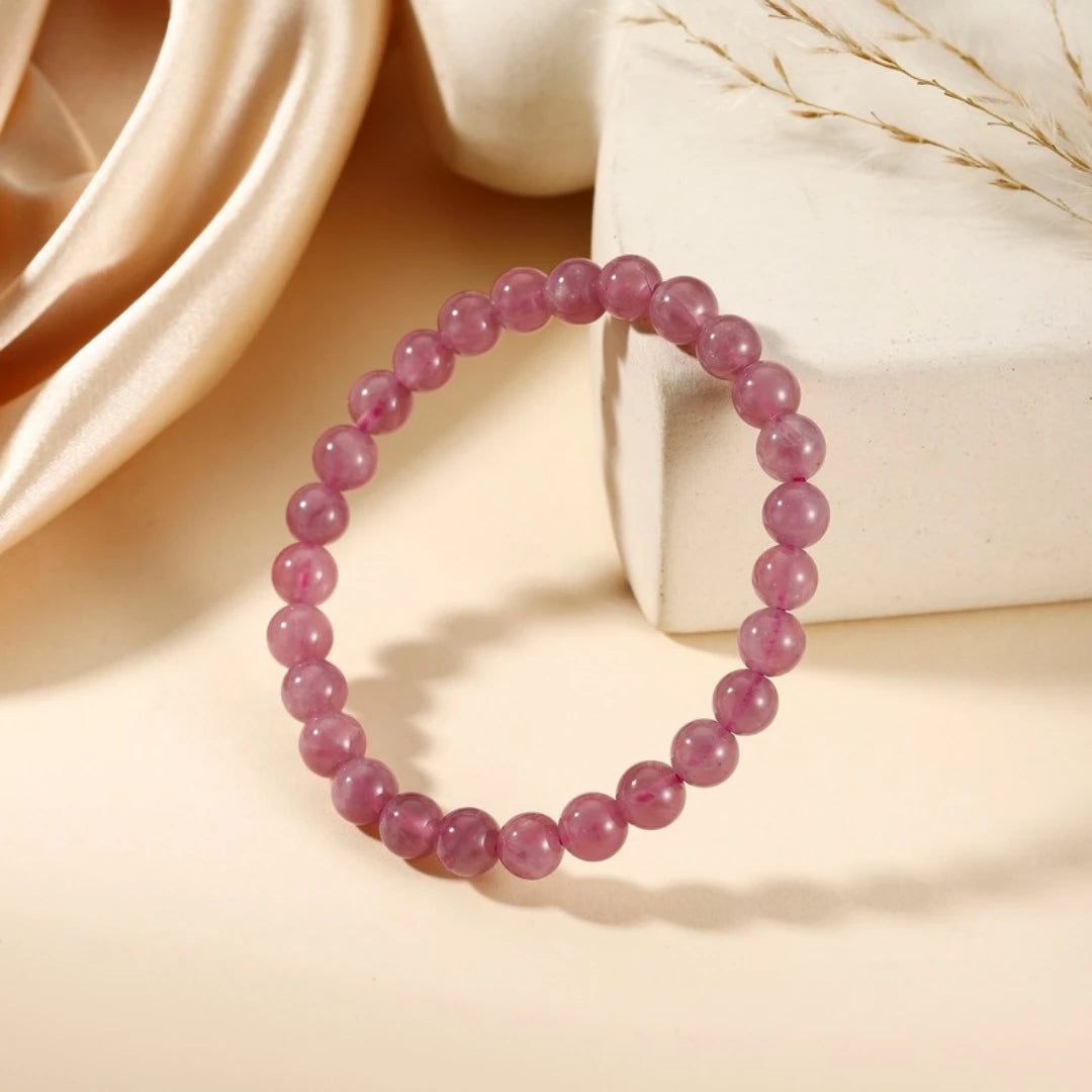 AAA+ Genuine Madagascar Rose Quartz Bracelet - view 5