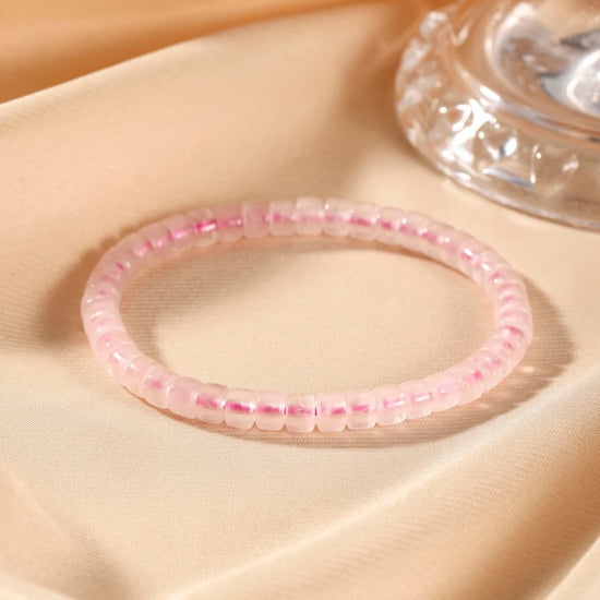 AAAA Genuine Madagascar Rose Quartz Bracelet