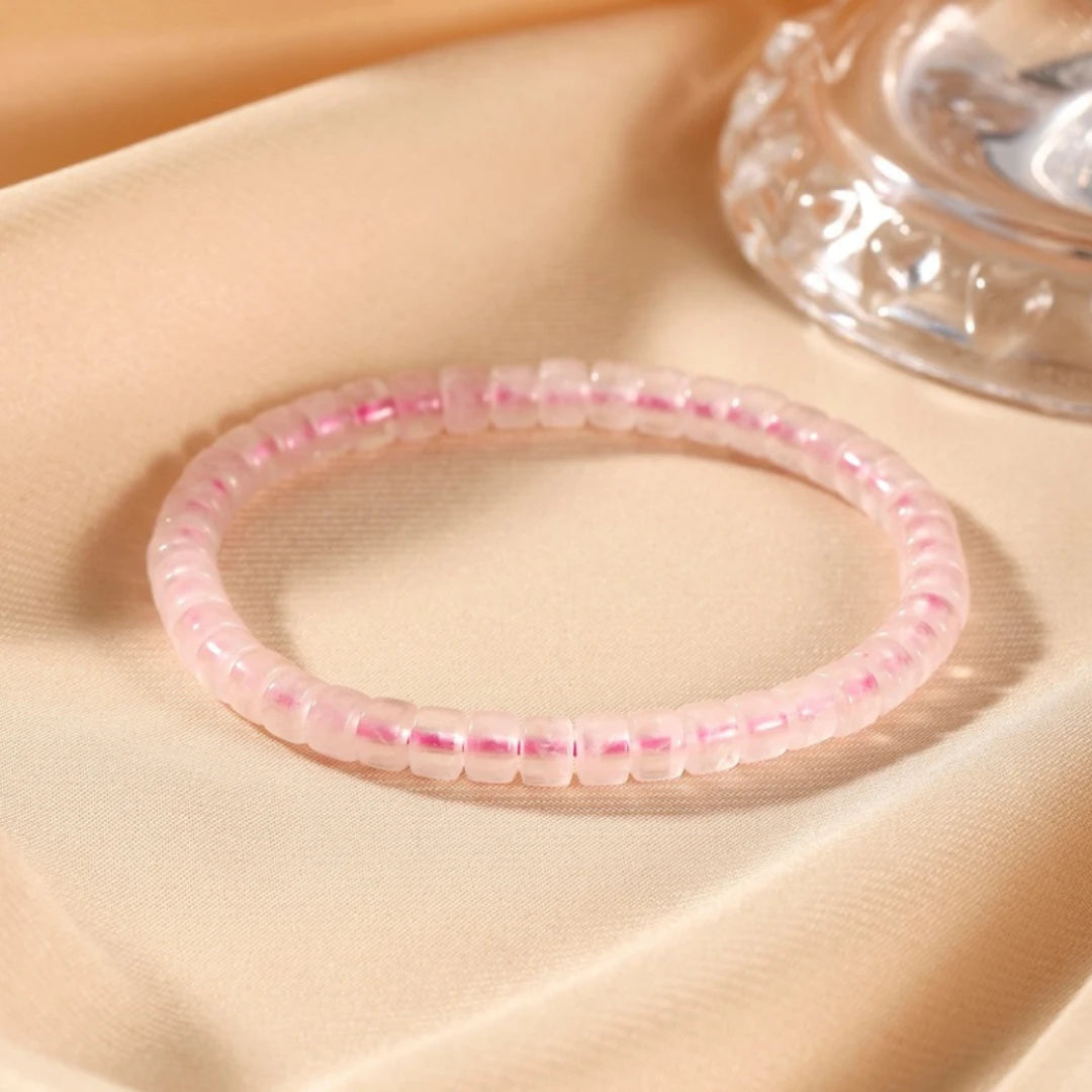 AAAA Genuine Madagascar Rose Quartz Bracelet