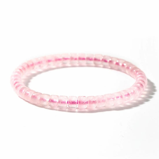 AAAA Genuine Madagascar Rose Quartz Bracelet - view 4