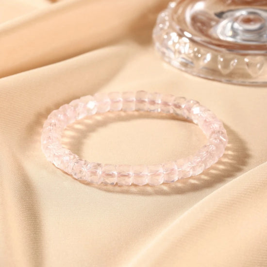 Genuine Madagascar Rose Quartz Bracelet