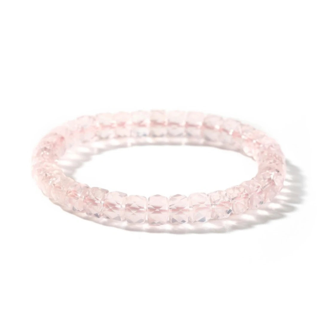 Genuine Madagascar Rose Quartz Bracelet - view 4
