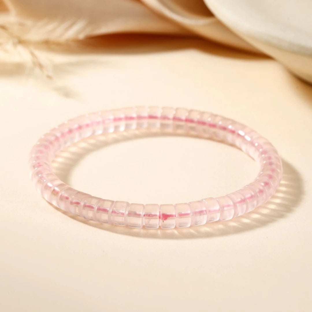 Rose Quartz Beaded Bracelet