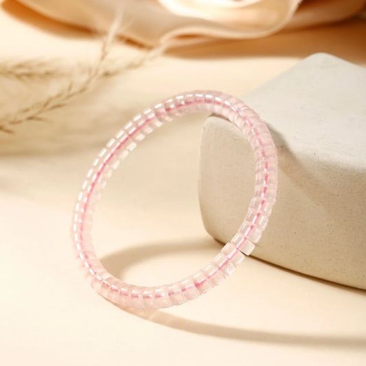 Rose Quartz Beaded Bracelet - view 2