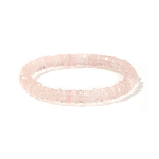 Rose Quartz Heishi Bracelet