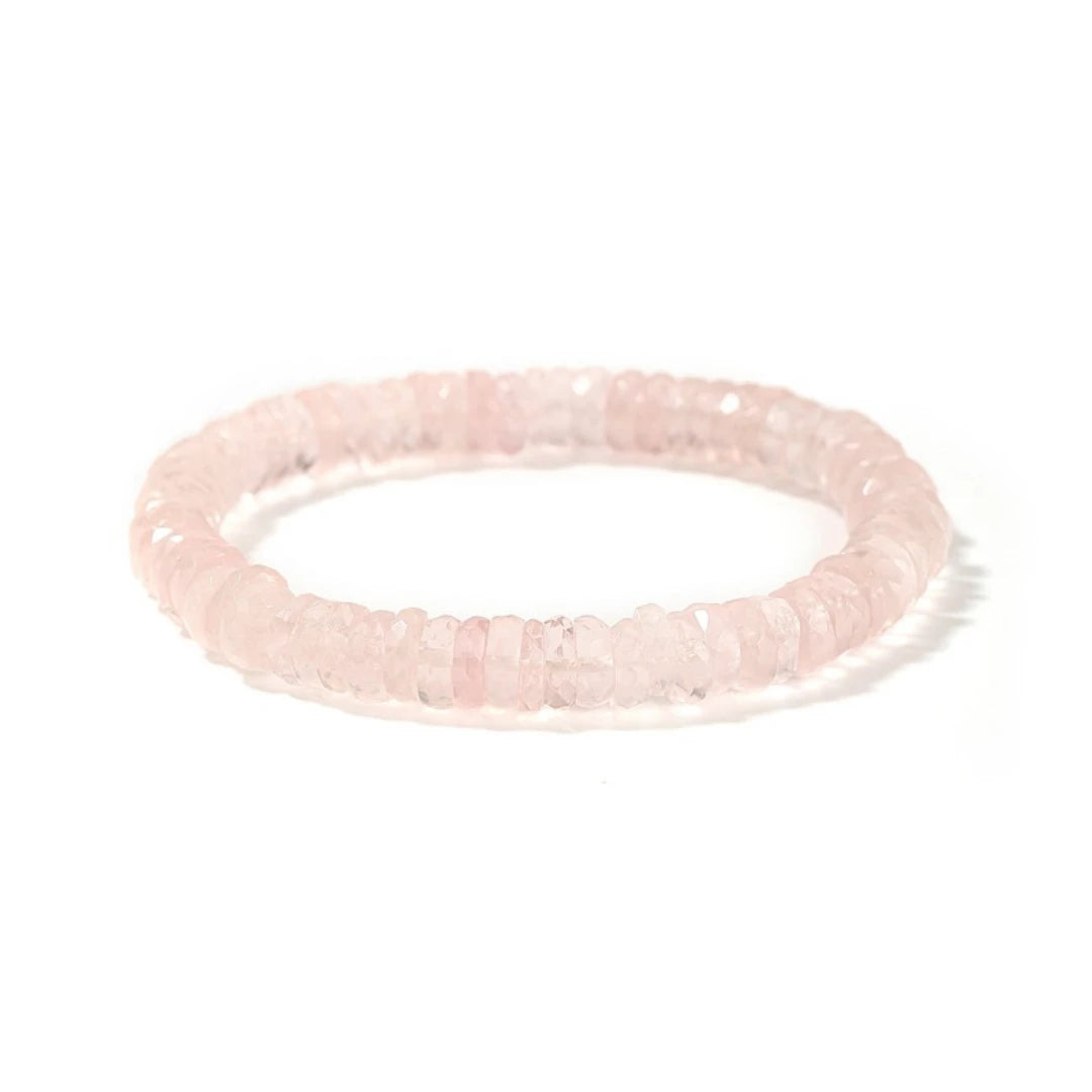 Rose Quartz Heishi Bracelet
