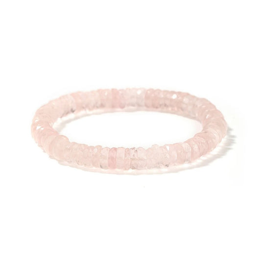 Rose Quartz Heishi Bracelet