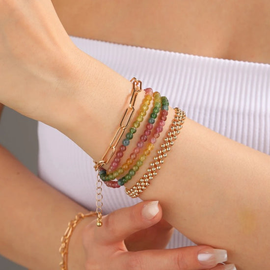 Rainbow Tourmaline Bracelet - view 4