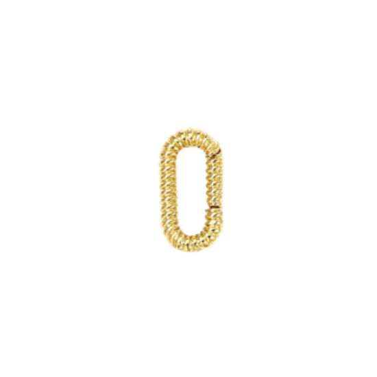 Fine Twisted Oval Charm Holder