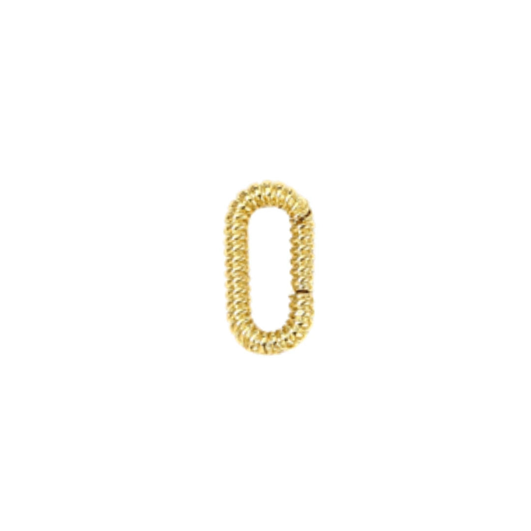 Fine Twisted Oval Charm Holder