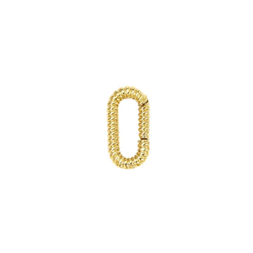 Fine Twisted Oval Charm Holder