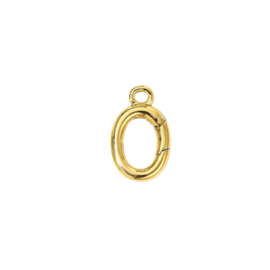 Oval Charm Holder with Loop