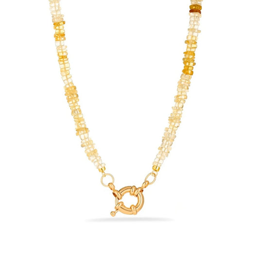Citrine Beaded Necklace