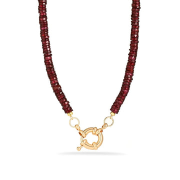 Rhodolite Garnet Beaded Necklace