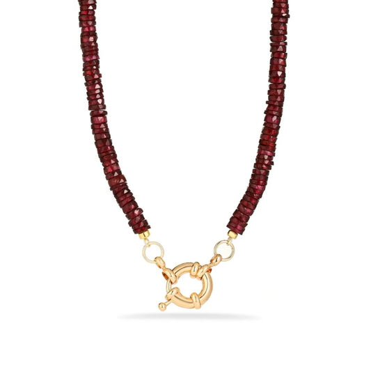 Rhodolite Garnet Beaded Necklace