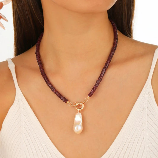 Rhodolite Garnet Beaded Necklace