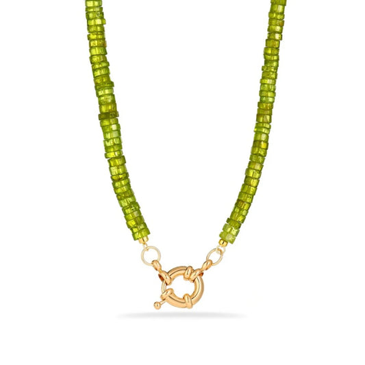 Peridot Beaded Necklace