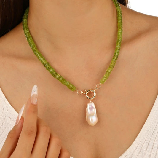 Peridot Beaded Necklace