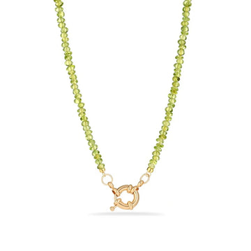 Peridot Rondelle Necklace