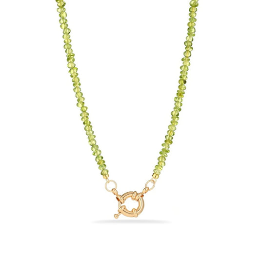 Peridot Rondelle Necklace