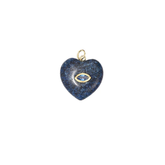 Large Lapis Lazuli Heart Charm
