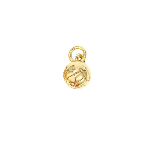 Gold Tennis Ball Charm