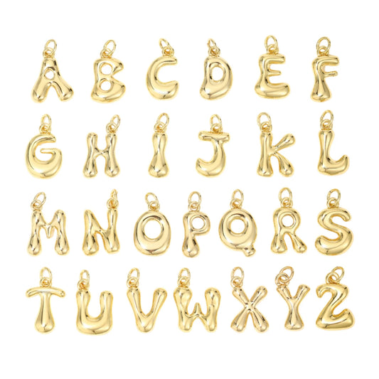 Puffy Bubble Letter Charm