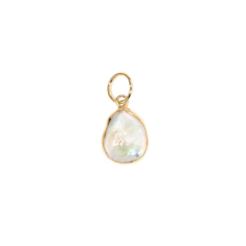 Flat Baroque Pearl Charm