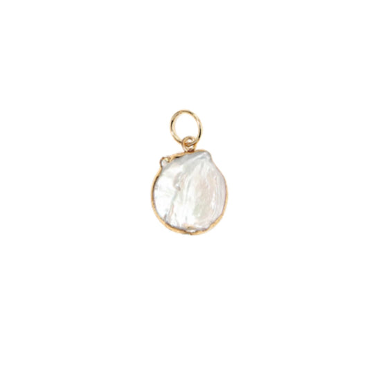 Round Baroque Pearl Charm