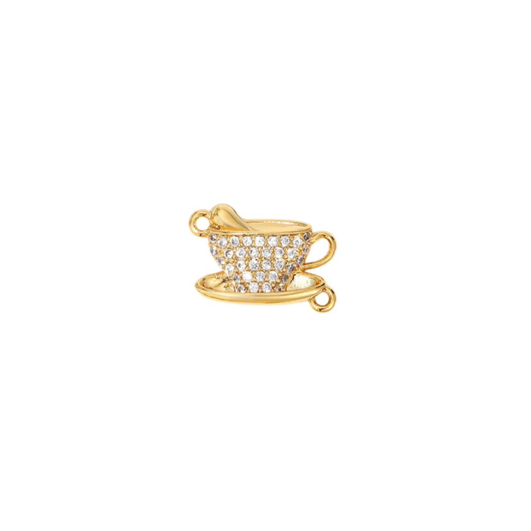 CZ Teacup Charm