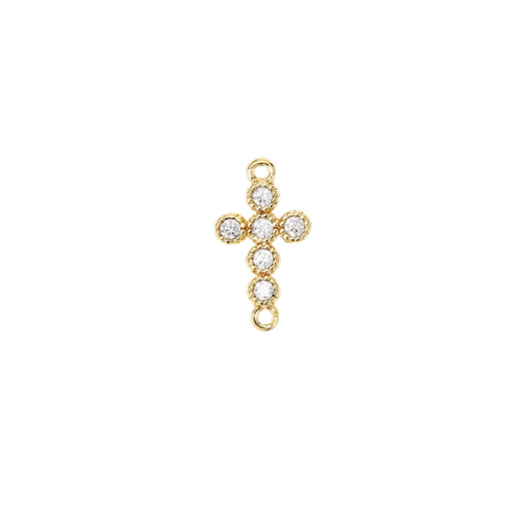 Vintage Diamond Cross Connector Charm
