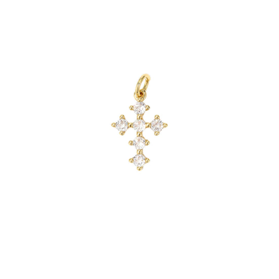 Mini CZ Cross Charm